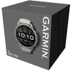 Išmanusis laikrodis Garmin fēnix® 9 Pro – 43mm Titanas su rūko pilkos / tamsios smiltainio spalvos silikoniniu dirželiu 010-04335-86