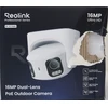 Išparduodama. Reolink PoE 4K 16MP Dual Lens and 180Â° panoramic view Camera Reolink UHD Dual-Lens PoE Surveillance Camera with 180Â° Panoramic