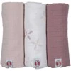 Patalynės komplektas Jaunums! Lodger Swadler Solid Matcha kokvilnas autiņš Rose 70x70 cm 3gab. SWM 107
