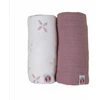 ExtraLink New! Lodger Swadler Solid Matcha cotton diaper Powder/Rose 110x110 cm 2pcs. SW 1123