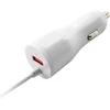 CANYON automobilinis įkroviklis C-033 2.4A/USB-A su integruotu „Lightning“ Baltas