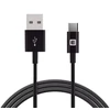Evelatus TPC0 Izturīgs TPE USB uz USB-C (Type-C) Universāls Ātrs 3.1A Uzlādes kabelis 1m Melns