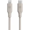 Kabelis USB Evelatus C į Lightning silikoninis kabelis 1,2 m (MFI10CL) 60 W / 20V3A šiltai pilka (MFI10CLWG)
