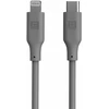 Evelatus USB C - Lightning silikoninis kabelis 1.2M (MFI10CL) 60W / 20V3A Pilkas