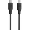 Evelatus Ultra-Mīksts Silikona USB-C uz USB-C Kabelis 1.2M 60W Ātrā Uzlāde Melns