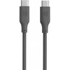 Evelatus FlexCharge III USB-C uz USB-C 60W Ātrā Silikona Vads 1.2M Pelēks