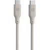 Kabelis USB Evelatus C į USB C silikoninis kabelis 1.2M 60W / 20V3A šiltai pilkas (EDCUC1WG)