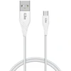iLike ICM01 Izturīgs TPE USB uz Micro USB Universālais Lādētāja Kabelis 1m Balts