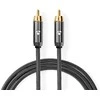 Nedis Kabelis k subwooferu RCA (M) - RCA (M) 5.00 m pilka