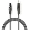 Kabelis Nedis XLR - XLR 1.5m pilka (COTH15300GY15)