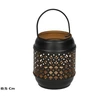 Garden4You Kaia juoda swecu laterna 8.5 cm 7.00 x 7.00 x 8.50 GARDEN ENJOY