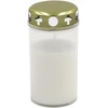 Candela Cap candle with cap burning duration ~40h baltas