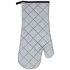 Asi Collection Heat-resistant grill glove 18x38cm in sidabrinis color/juodas seams