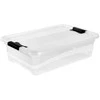 Keeeper Box with lid crystalbox Cornelia 59,5x39,5x17cm 28L transparent