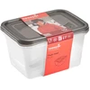 Stoneline Keeeper Food container set rectangular 2x2L Fredo "Fresh" transparent/crystal pilka