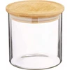 Stiklinis indas su bambukiniu dangteliu, 500 ml, KESPER