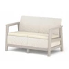 Keter Garden sofa two-seater Scandi Linea 2 Seater Sofa pebble pilka/light beige