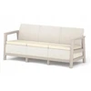 Keter Garden sofa three-seater Scandi Linea 3 Seater Sofa pebble pilkas/light beige