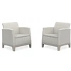 Keter Garden chairs 2 pcs Scandi Form light pebble pilkas/light beige