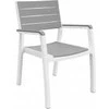 Keter Darza kresls Harmony Armchair balts/gaisi peleks 29201284