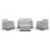 Keter Sodo baldų komplektas Scandi Forma 2 Seater Set light pilkas/dark steel pilkas