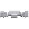 Keter Sodo baldų komplektas Scandi Forma 3 Seater Set light pilkas/dark steel pilkas