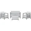 Keter Darza mebelu komplekts Scandi Linea 2 Seater Set gaisi peleks/tumsa terauda peleks ()