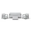 Keter Sodo baldų komplektas Scandi Linea 3 Seater Set light pilkas/dark steel pilkas