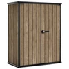 Keter Garden shed Deco Vertical Shed ash wood tone