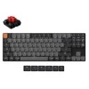 Klaviatūra Keychron K1v6 RGB aliuminio karšto keitimo QMK Keychron žemo profilio 2.0 rudas