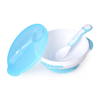Homla Kidsme bowl with suction cup lid and thermo spoon Aquamarine from 9 months 9832AQ