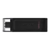 Zibatmiņa Kingston USB Flash Drive DataTraveler 70 128 GB USB 3.2 Gen 1 Type-C Juodas 740617305371 DT70/128GB (740617305371)