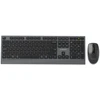 Klaviatūra Gembird KBS-WPS-02 Dual-mode slim wireless desktop set, 2.4G+BT, US išdėstymas