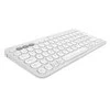 Belaidė klaviatūra Logitech PEBBLE KEYS 2 K380S, Baltos spalvos, Išdėstymas: US tarptautinis (Qwerty)