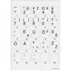 Kolm Lovi Minipicto klaviatūra sticker KB-EU-01GRY, pilkas/juodas