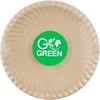 Leifheit Gogreen kompostuojamos cukranendrių lėkštės su Go Žalias raštu Ø23cm 10 vnt./0,15kg