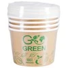 Gogreen Compostable food containers with lids Go Žalias 470ml 5pcs/0,099kg