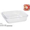 Kvadratinė stiklinė kepimo forma 20,5 x 18 x 5 cm, 1,1 l, MARINEX