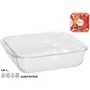 Kvadratinė stiklinė kepimo forma 25 x 22 x 5 cm, 1,8 l, MARINEX. Pagaminta Brazilijoje