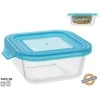 Kvadratinė stiklinė pietų dėžutė 520 ml, 5,5 x 15 x 13,7 cm, KITCHEN&GO