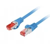 Lanberg PATCHCORD KAT.6 S/FTP LSZH CU 1M Mėlynas FLUKE PASSED LANBERG