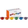 Le Creuset Set of 6 stoneware bowls 330ml in different colors