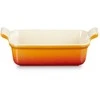 Le Creuset Stačiakampė kepimo forma Heritage keramika 19x14cm | 1.1L oranžinė