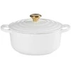 Le Creuset Cast iron puodas round Ø24cm / 4.2L baltas