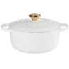 Le Creuset Cast iron puodas round Ø24cm / 4.2L baltas
