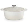 Le Creuset ketaus puodas apvalus Ø34cm / 12L kreminės spalvos