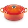 Le Creuset skrudintuvas Signature ovalus 27 cm orkaitėje raudonas