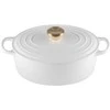Troškintuvas Le Creuset Signature, ovalus, 27 cm, 4,1 l, baltas