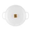 Ketaus puodas Le Creuset Gourmet su dangčiu, negilus, 3,5 l, 30 cm, baltas