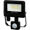 Lauko šviestuvas su judesio davikliu LED 10W neutraliai balta 230Vac, 1000lm, IP65, juodas, PHOTON, LED LINE